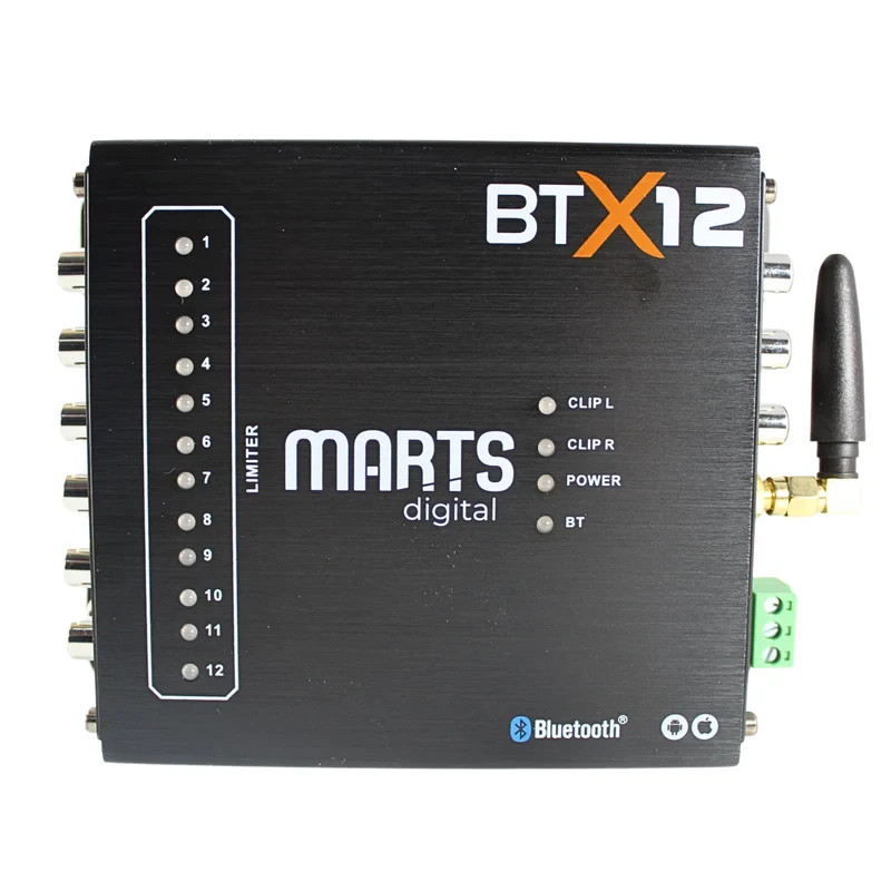 Marts Digital BTX12 DSP 4v 6 Input /12 Output Channels Bluetooth Android/iOS