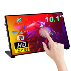 Geeekpi 10.1 Inch Capacitive Touchscreen Display 1024X600 Ips Lcd Dual-Speaker