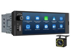 Android Auto 6.28″ IPS 1 DIN Car Stereo Head Unit Apple CarPlay Phone Mirroring