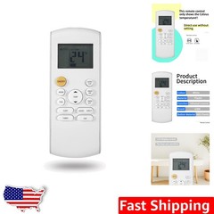 Easy-to-Use Infrared Remote for Midea Air Conditioners – Black, Compact Design