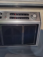 Zenith portable AM FM radio model RH 78Y, AC or battery, made in Taiwan