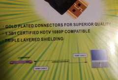 Electra Cell HDMI 9 Foot Audio Video Cable 24k Gold Plated Connectors