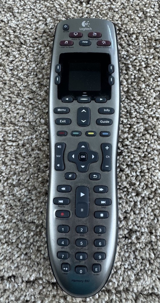 Logitech Harmony 650 Infrared All-in-One Universal Remote Control (Tested)