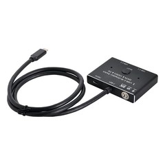 USB–Bi-Direction Switch MST 1 to 2 Hub Video Data PD 8K30hz 100W 10Gbps