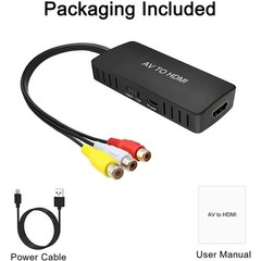 RCA to HDMI Converter Analog Composite Adapter For PS 1 2 3 STB Xbox VHS VCR DVD