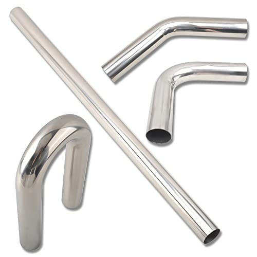 2.25 Inch DIY Custom Mandrel Exhaust Pipe Tube Pipe, 40 Inch Straight Pipe,