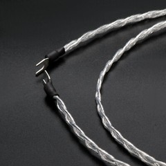 3Cores 5N Silver-plate HiFi Audio Cable Ground Wire Rhodium Plated Y Spade Plug