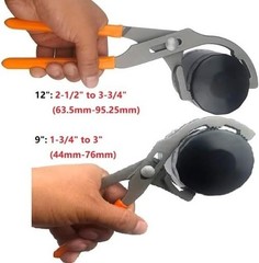 Oil Filter Wrench Set, (L: 9″ & 12″, Jaw Capacity: 44mm-95mm) Oil Fi Size: 912