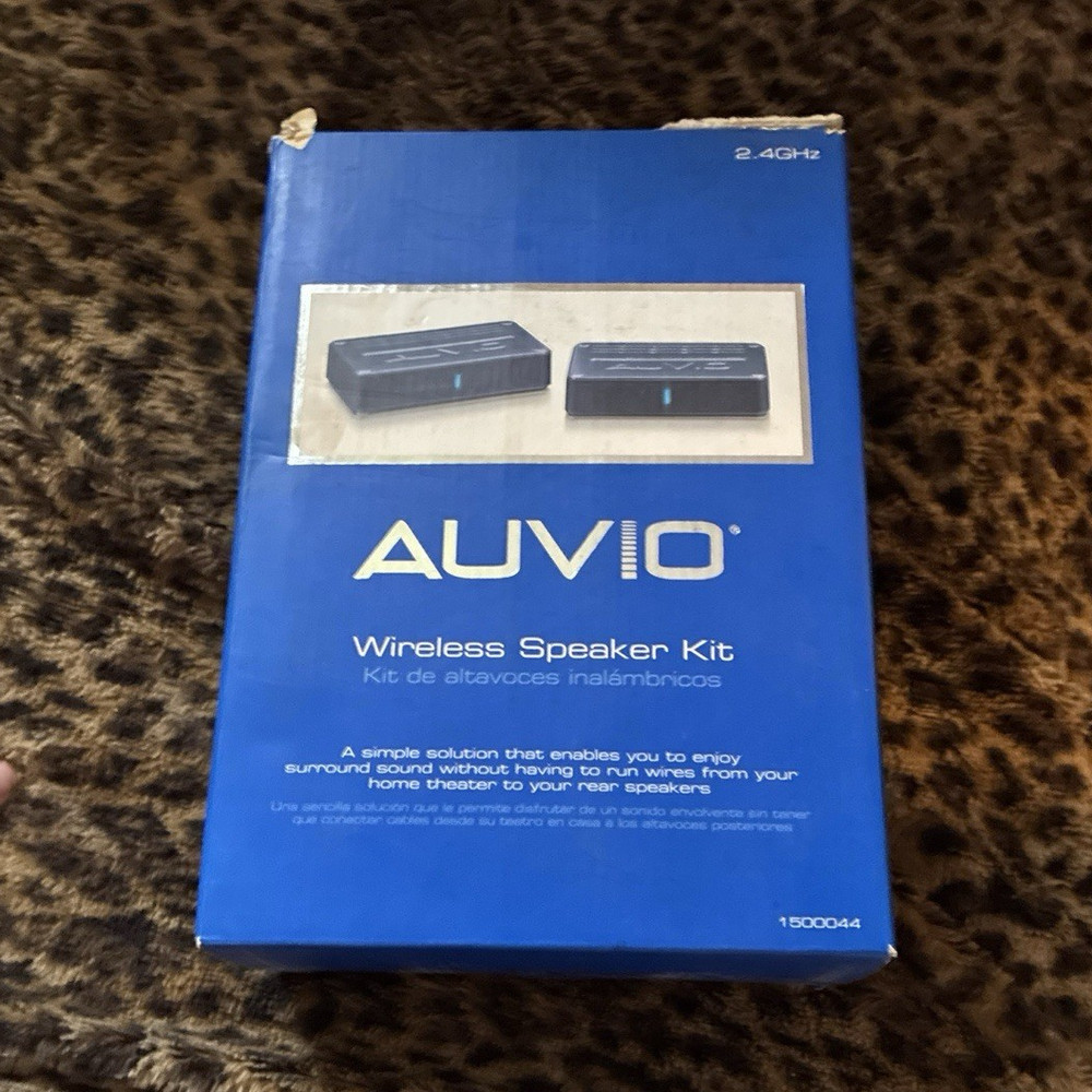 Auvio 2.4GHz Mono Band Wireless Speaker Kit Blue Universal for Home Theater