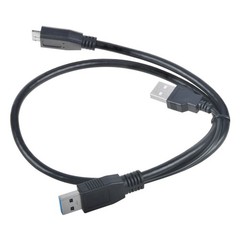 50CM 0.5M USB 3.0 Y Power Data Cable/Cord/Lead for WD My Passport WDBACX0010BBK