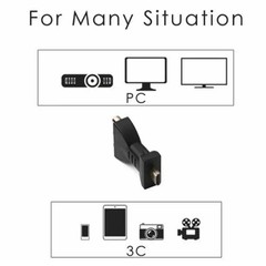 HDMI to 3 RCA AV Cable Adapter Audio Video Composite Converter HDTV DVD TV