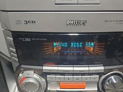 Philips C380 Mini Hi-Fi System 3CD Changer & Dual Cassette Player Tested Works