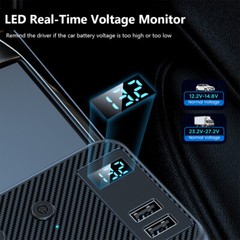 9 in 1 Car Cigarette Lighter Socket Splitter USB C Fast Charging Power Adapter