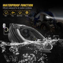LED Headlights DRL Turn Signal For Yamaha Raptor 700 Raptor 250 YFZ450 YFZ 450R