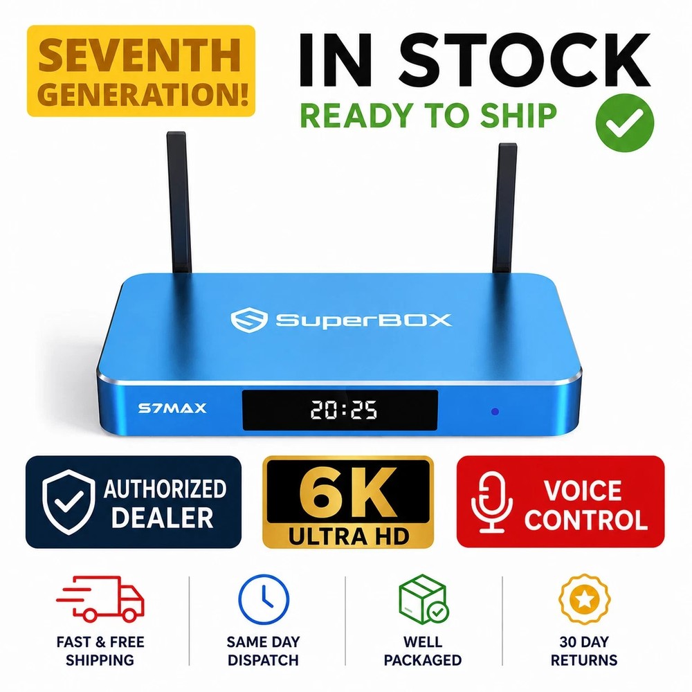 SuperBOX S6 Max 4GB RAM 64GB ROM -Same-Day Ship – Authorized Dealer