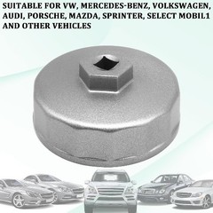 Oil Filter Wrench, Heavy Duty 74mm 14 Flutes Oil Filter Cap Wrenches Removal Too