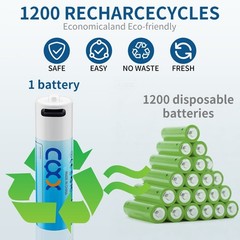 4 PCS 1.5V AA AAA USB-C Rechargeable Batteries 1.5 Volt Lithium Li-ion Battery
