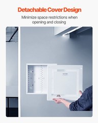 VEVOR Structured Media Enclosure 14 in Recessed in-Wall TV Media Box with Cover