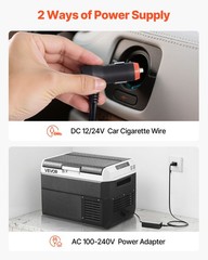 VEVOR Car Refrigerator 25/30/40/50L Portable Freezer Cooler Fridge for Camping