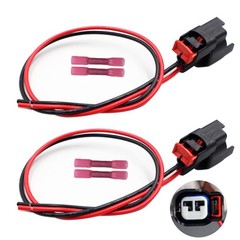 2pc License Plate Light/Tail Lamp Connectors Pigtail Wiring Harness Compatibl…
