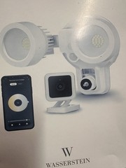 3-in-1 SmartCam Floodlight Charger and Mount for SimpliSafe Noorio B210 Wyze Cam