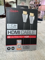 Rocketfish RF-HG01501 1.5 ft. 4K UltraHD/HDR In-Wall Rated HDMI Cable – Black