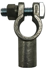Positive & Negative 4/0 AWG Straight Barrel Top Post Battery Terminal Cable Ends