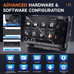 24V 12V Diesel Heavy Duty Truck Diagnostic Tool OBD2 Scanner Full System Scan