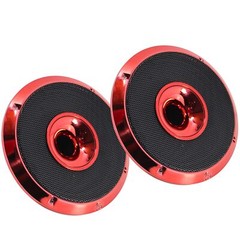 Audiopipe Pair of 8″ 200W RMS 4 Ohm Red EyeCandy Compression Loud Speakers