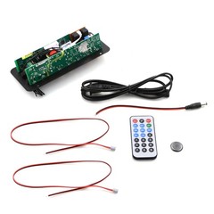 1 Set Multi-function Audio Amplifier Board Bluetooth 5.0 FM radio/Treble/Bass
