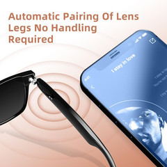 Smart Sunglasses, 5.3 Bluetooth Audio Glasses for Men Women, Remote Photography