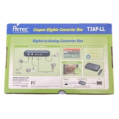 Artec T3AP-LL Digital to Analog Converter Box TV Tuner Converter Box. New