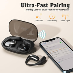 Open Ear Headphones,Over Ear Earbuds with Ergonomic Earhook,Bluetooth Headphones