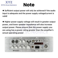 DC 24V AC110-220V Bluetooth Amplifier Board 2.1Channel 100W+100W+200W high-power