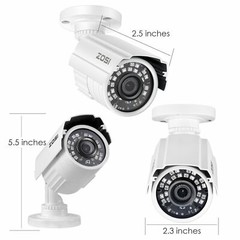 ZOSI 4in1 1080p Outdoor CCTV Surveillance Security Camera System night vision