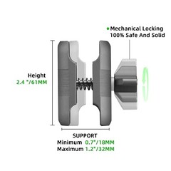 FANAUE Double Socket Arm Compatible with B Size 1″ Ball Components for RAM Mount