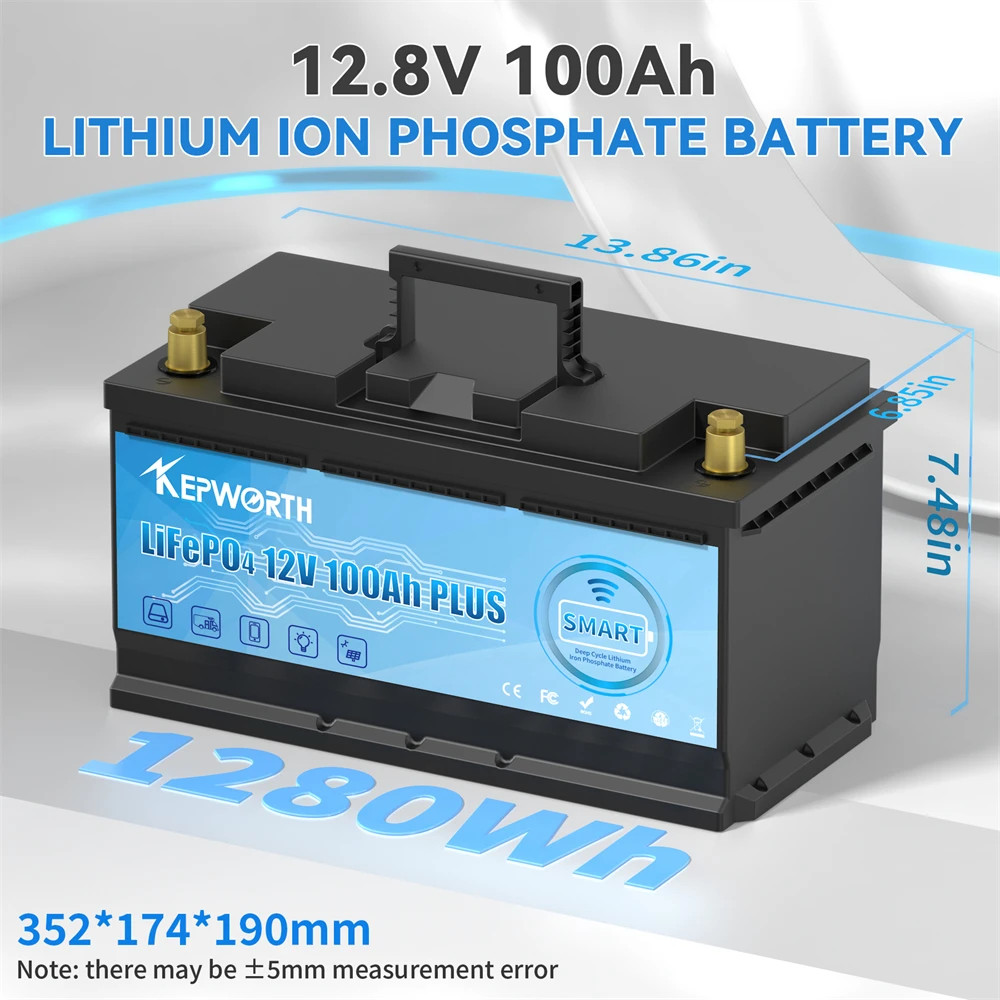 12V 100Ah LiFePO4 Battery Packs Grade A Cells Rechargeable For Outdoor / Home