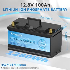 12V 100Ah LiFePO4 Battery Packs Grade A Cells Rechargeable For Outdoor / Home