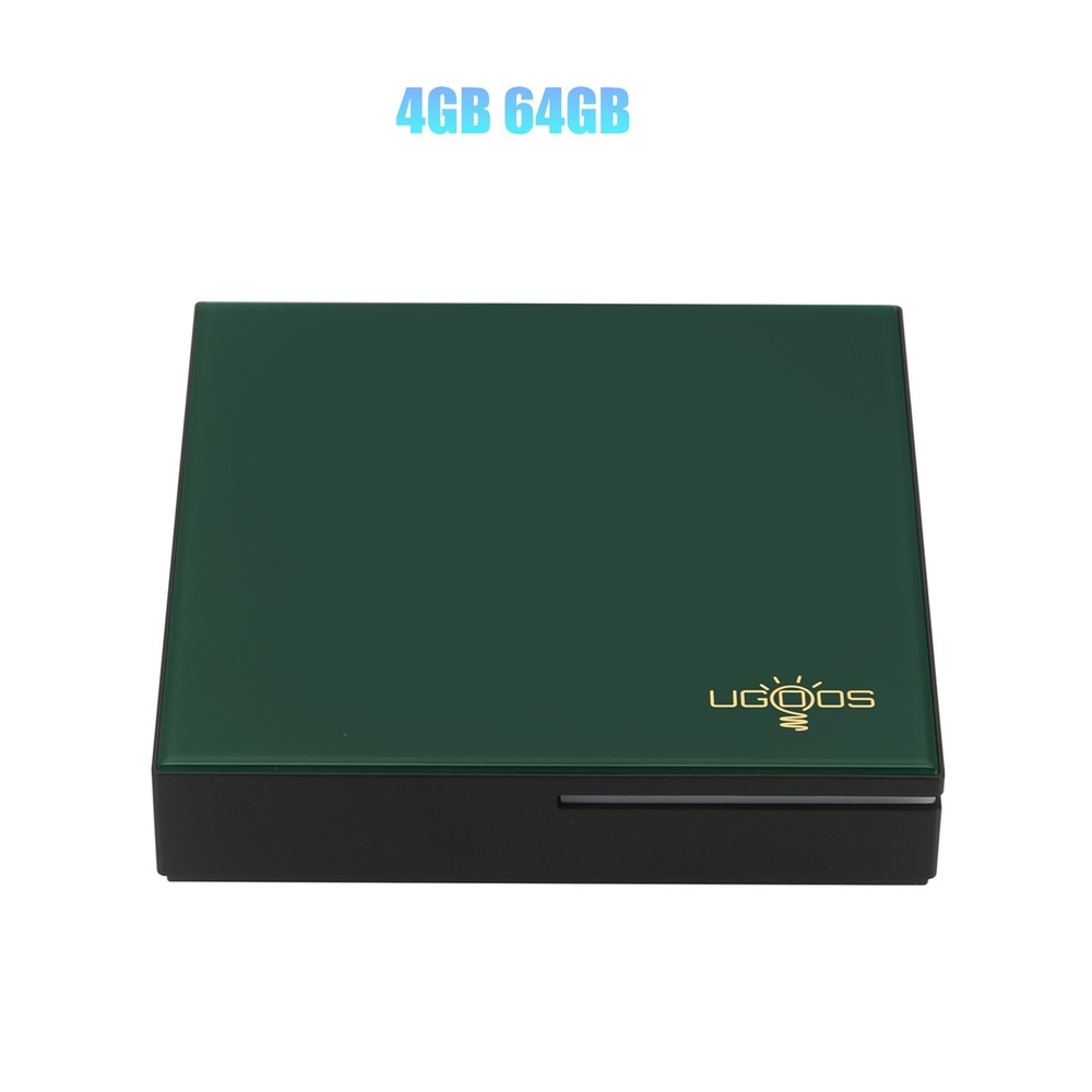 UGOOS SK4 PRO TV Box Android 14 4G 64G WiFi 100M BT5.4 AV1 VP9 H.265 4K HDR Box