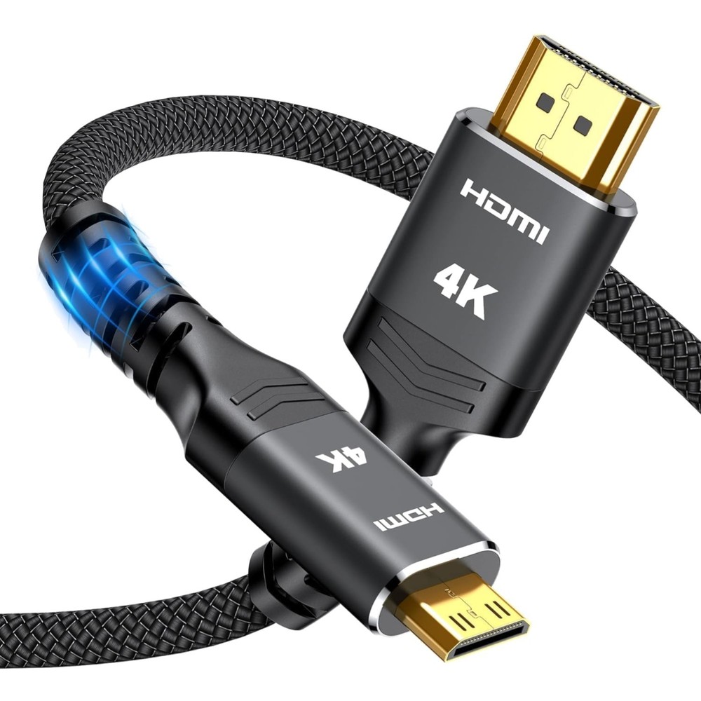 Mini HDMI to HDMI Cable 15FT, 4K 60Hz High Speed HDMI to Mini HDMI Cable Male…