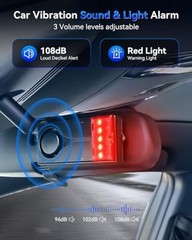 108dB Car Alarm System – Anti-Theft Vibration Sensor – Two Alarms – One Remote