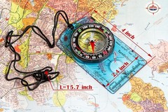 TurnOnSport Orienteering Compass – Advanced Scout for Green Orange