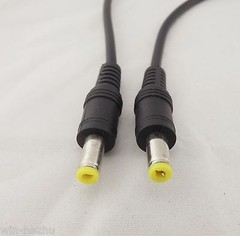 1x CCTV DC Power 5.5 x 2.1mm Male To Male Connector Extension Cable Cord 1.5ft