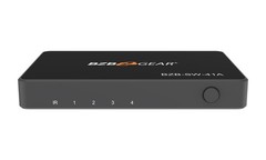 BZBGEAR 4×1 4K UHD Ultra Slim HDMI Switcher with IR Remote Control