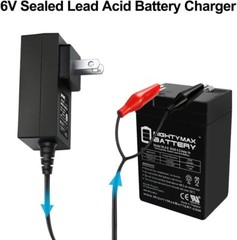 6 Volts 1A Sealed Lead Acid Battery Charger