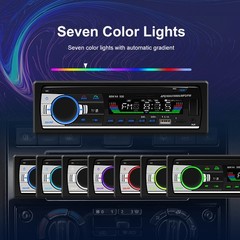 Single 1 DIN Car Stereo Radio MP3 Player Head Unit Audio Receiver BT FM AUX USB
