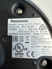 Panasonic WV-S4150 360° Fisheye Network IP Camera PoE 12V Dome Security Cam