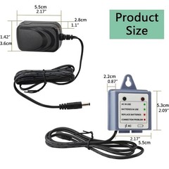 Dual Power Input Adapter 169031 for Faucet, AC or Battery Operation with LEDs