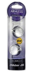 New JVC HP-AL102-S Clip-on Headphones Silver Japan Import Lightweight Comfort