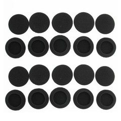 35/40/45/50/55/60/65MM Headphone Ear Foam Pad Cover Replacement – 10 Pairs Black